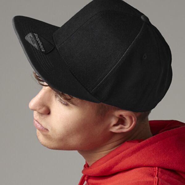 Beechfield Original Flat Peak 6 Panel Snapback Cap Thumbnail